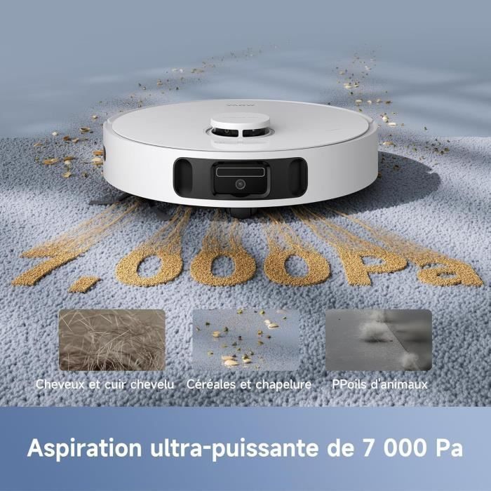 MOVA E30 Ultra - Robot aspirador y fregador con vaciado automático - Limpieza automática con fregona - Tecnología RoboSwing