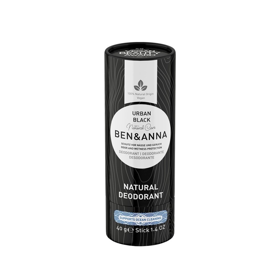 Ben & Anna dezodorans u papirnoj tubi, Urban Black - 40 g