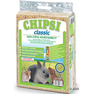 Litière classique pour animaux de compagnie Chipsi