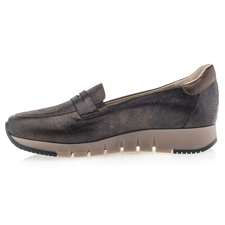 Brune loafers/båtsko til dame