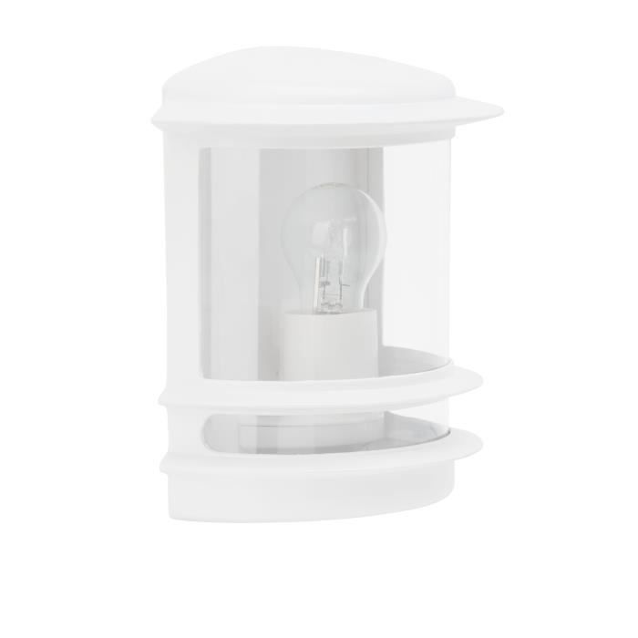 Hollywood buitenwandlamp - Briljant - Wit - E27 lamp max. 60W