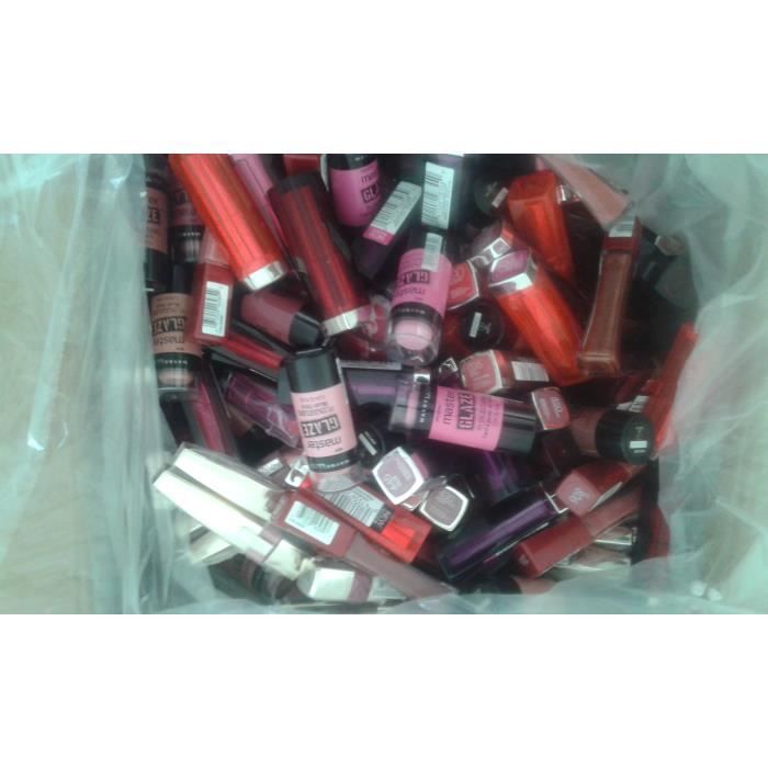 L'Oréal & Maybelline återförsäljarpaket – 50 sminkprodukter (mascara, foundation, ögonskugga, läppprodukter, nagellack)