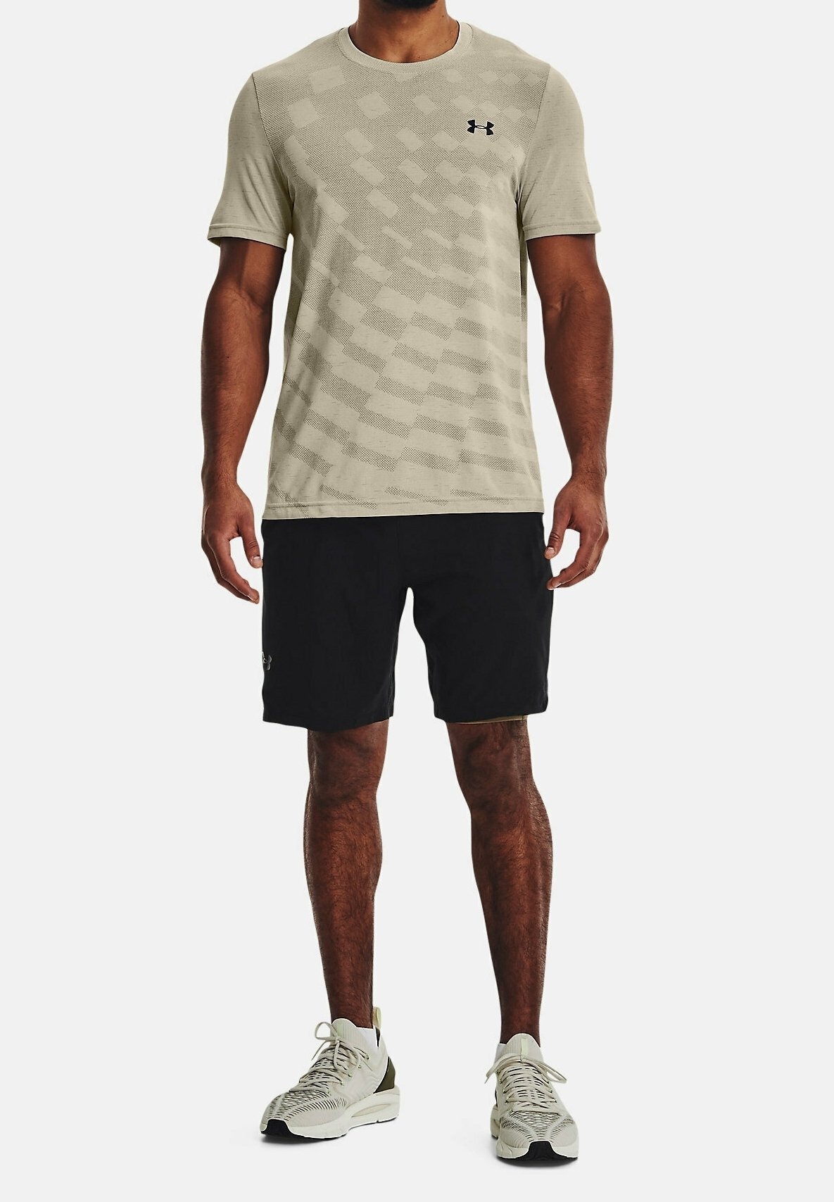 T-shirt Under Armour con stampa - marrone