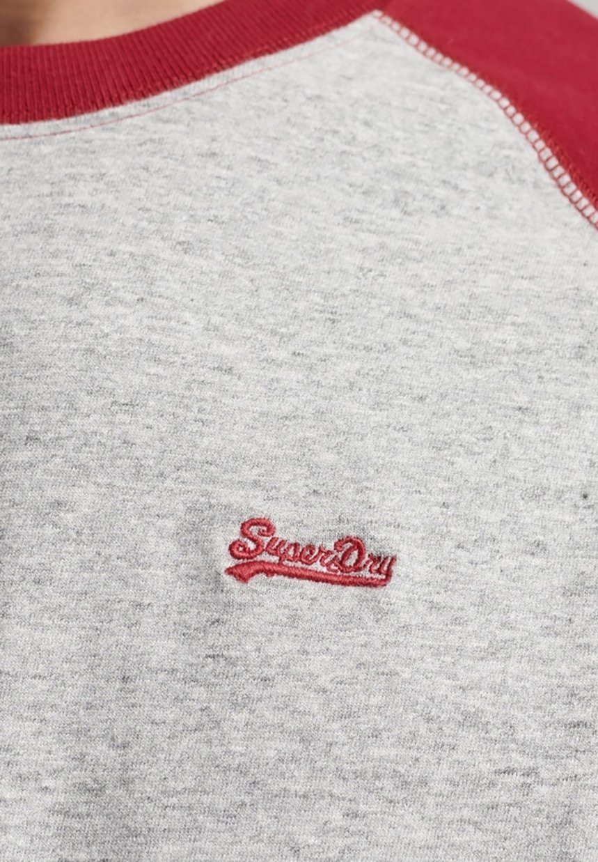 Superdry & Co top met lange mouwen - gemêleerd lichtgrijs