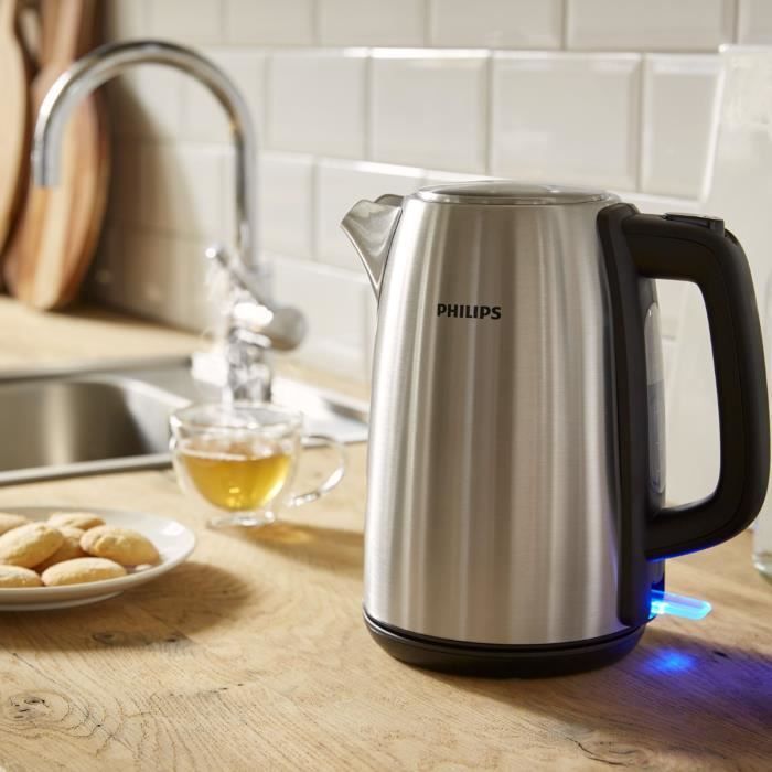 Hervidor PHILIPS Viva HD9351/90 - 2200W - 1,7L - Acero inoxidable - Ebullición rápida
