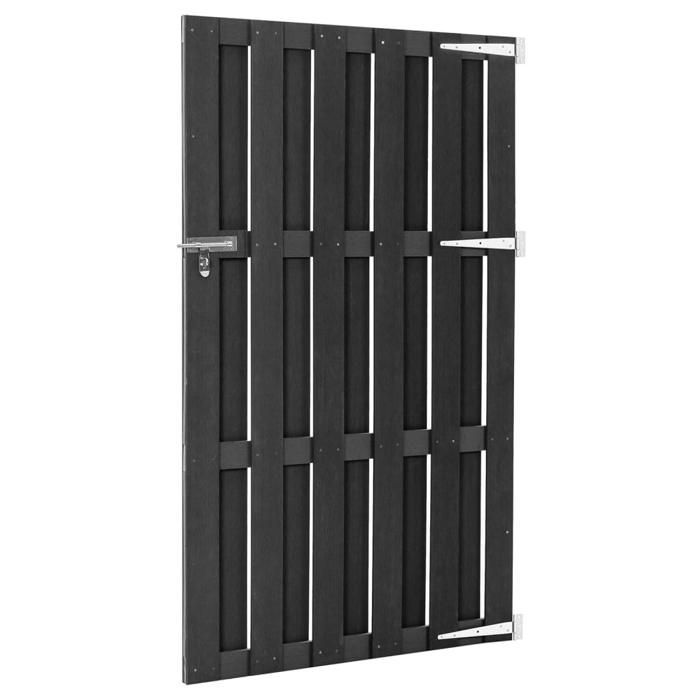 PORTILLON de Clôture Gris - Sarazyj® Portillon WPC - 100x180 cm Gris - J3063656