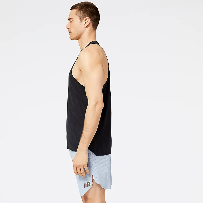 Heren Q Speed Jacquard T-shirt – Zwart