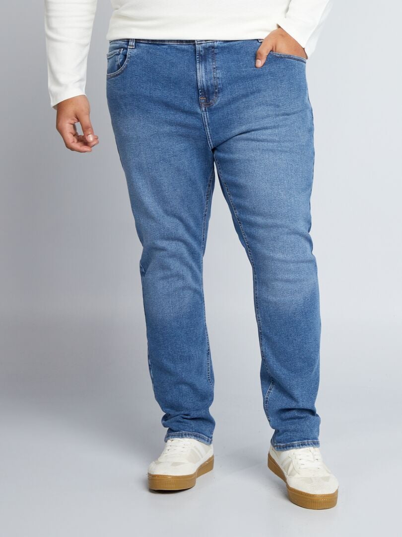 Slim fit jeans met 5 zakken - BLAUW