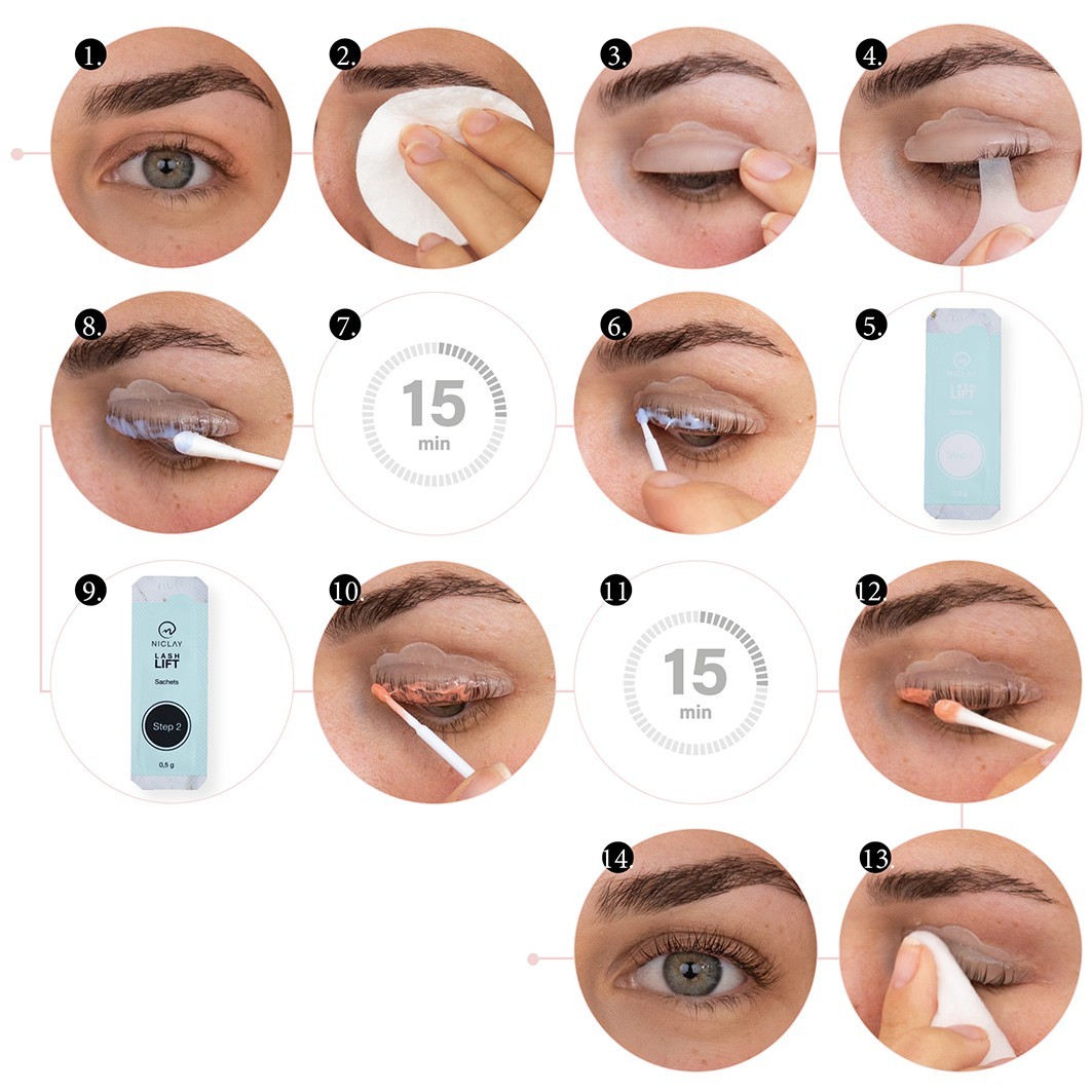 Kit para lifting de pestañas Niclay Lash Shaper para uso doméstico - 1 unidad