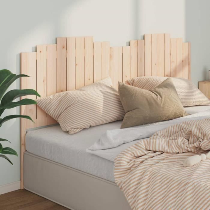 vidaXL Tête de lit 206x4x110 cm Bois massif de pin  818490