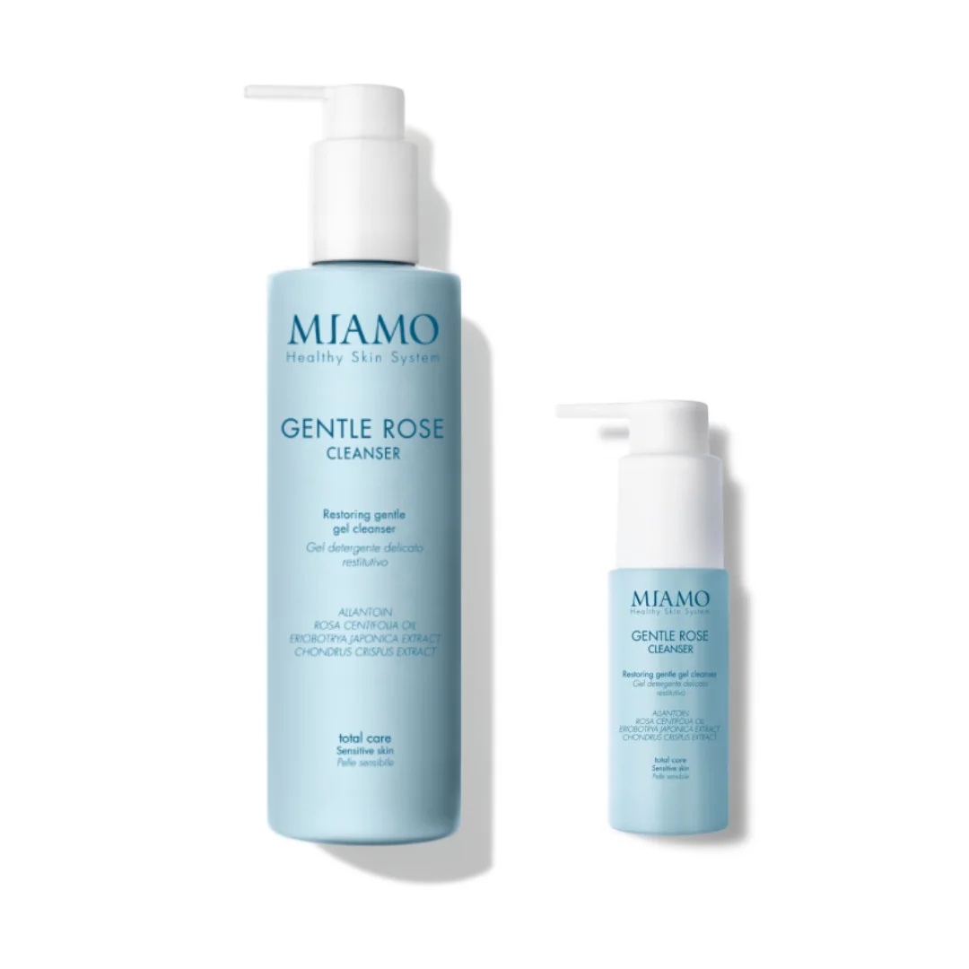 MIAMO maigais tīrīšanas gels ar rožu duetu 250 ml + 50 ml Visiem ādas tipiem