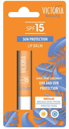 Lūpų balzamas SPF 15 Apsauga nuo saulės jautrioms vietoms