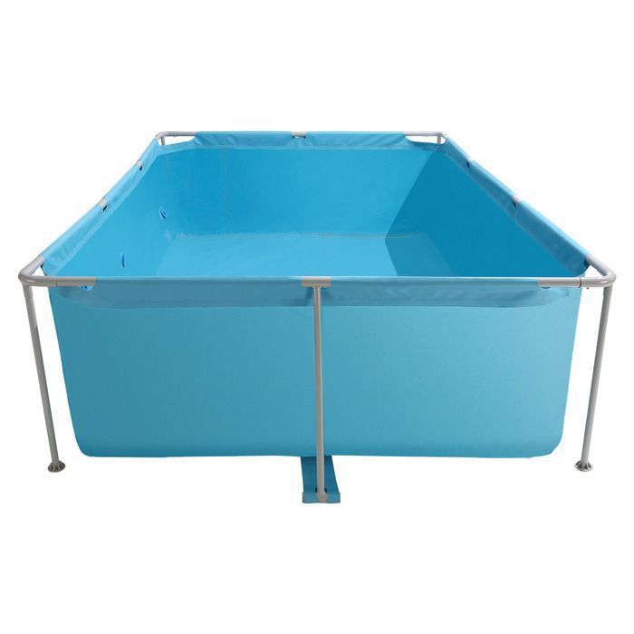 Rectangular Above Ground Pool - DUOKU - 3 x 2 x 0.76 m - Steel Frame - 3959 L Capacity - Blue