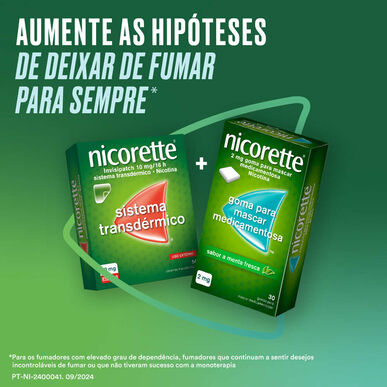Nicorette Nicorette 30 gumových bonbónů Nikotin 2 mg Máta 30 gumových bonbónů 30 gumových bonbónů