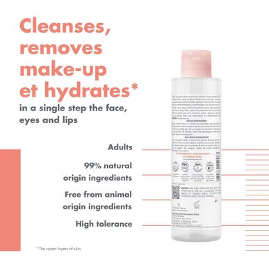 Avène Misellivesi Meikinpoistovesi herkälle iholle 400 ml