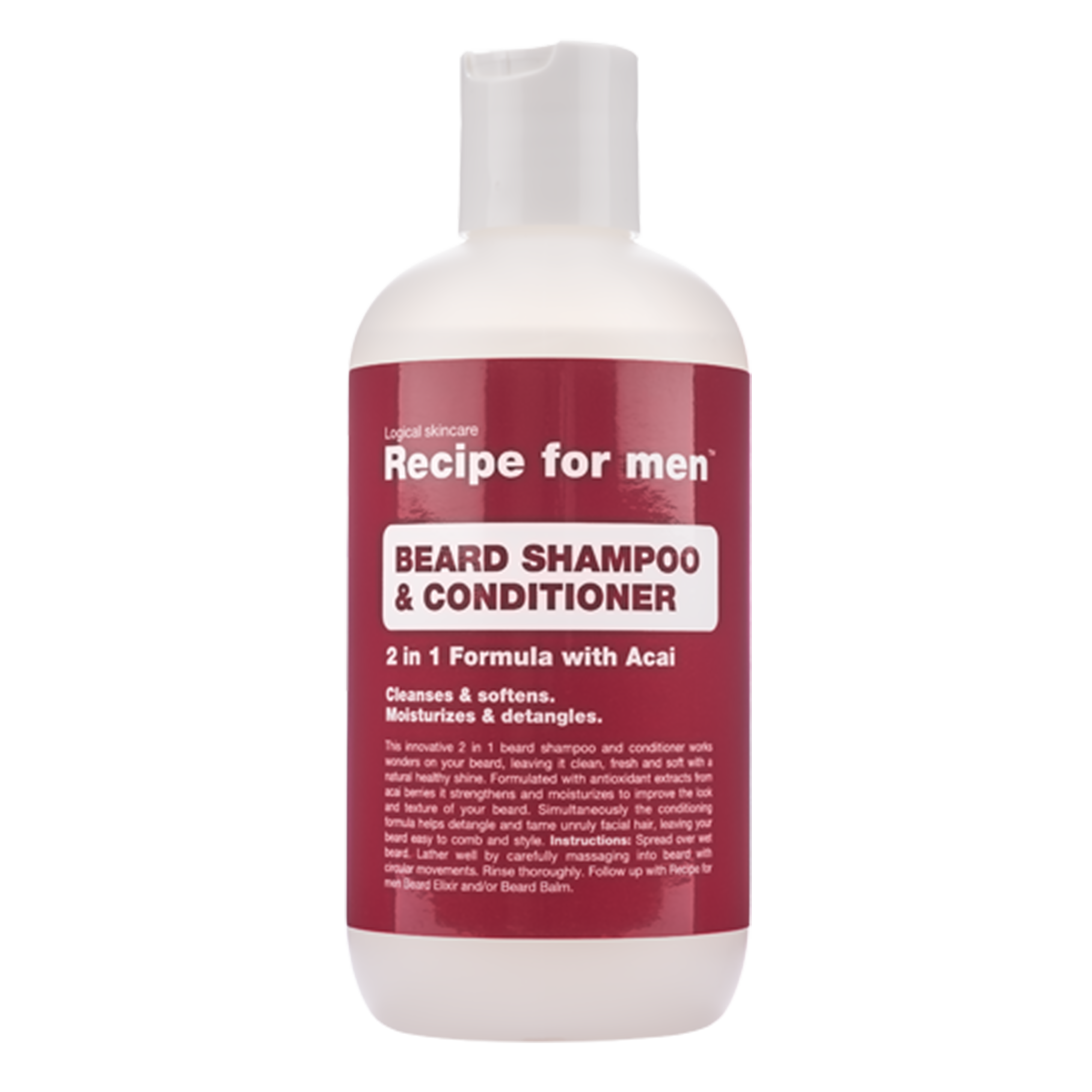Šampon i regenerator za bradu 250 ml - Recept za muškarce