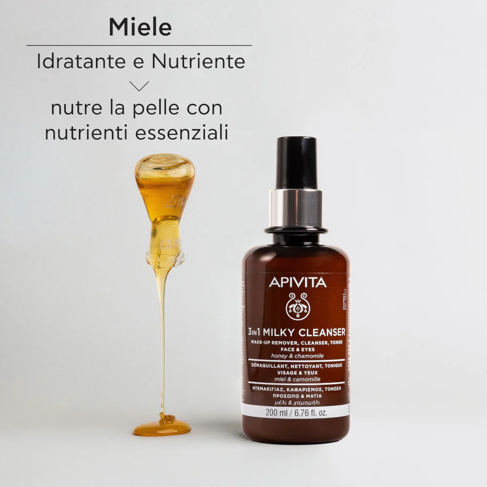 Detergenti e Struccanti Latte Detergente 3 in 1 per Viso e Occhi - Latte detergente viso