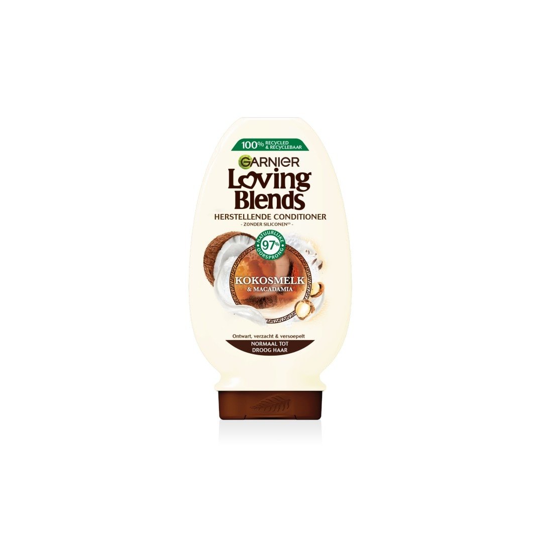 Garnier kokosriekstu piena un makadāmijas matu kondicionieris – kondicionieris normāliem un sausiem matiem – 250 ml