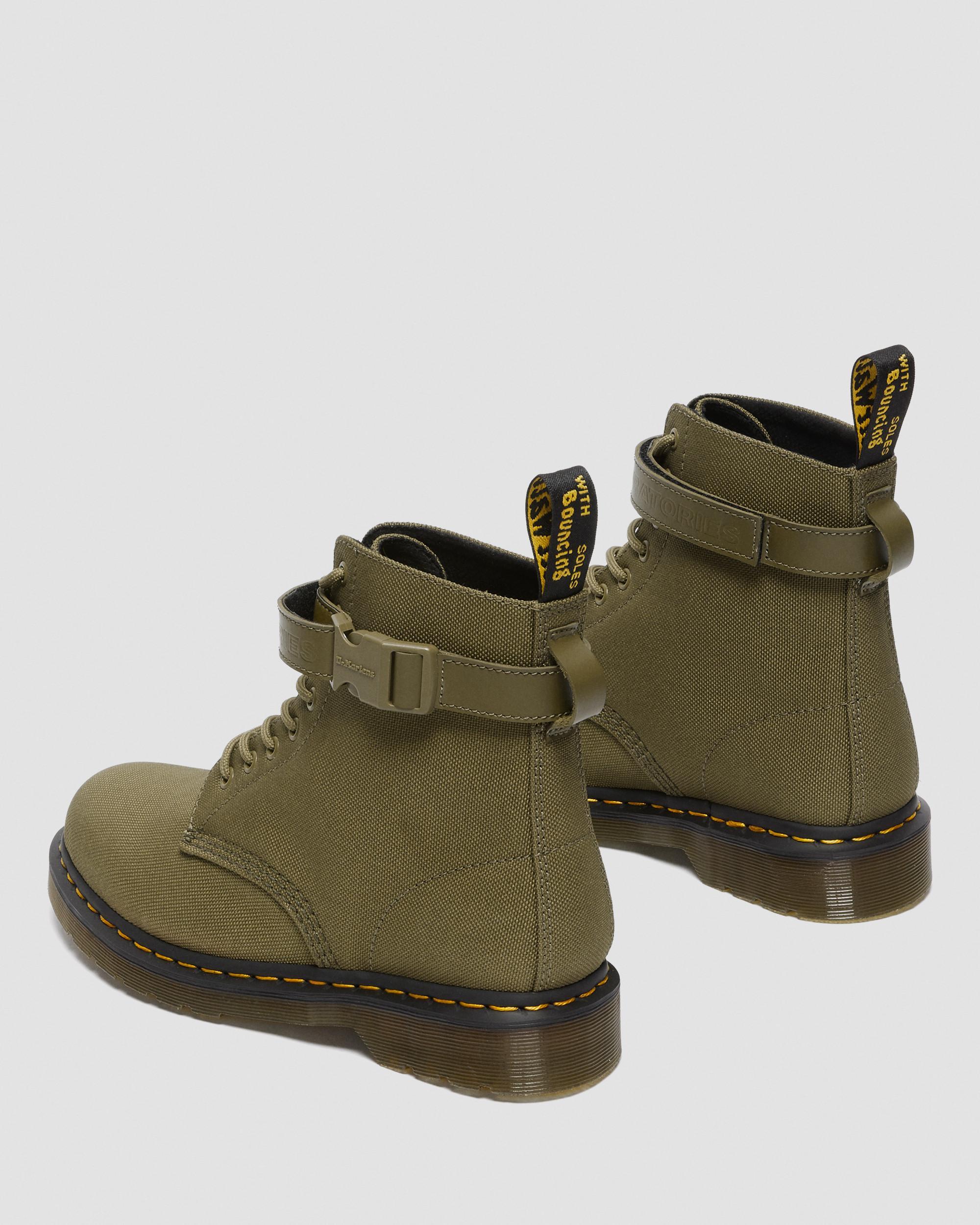 1460 Futura Olive Strap Lace Up Boots