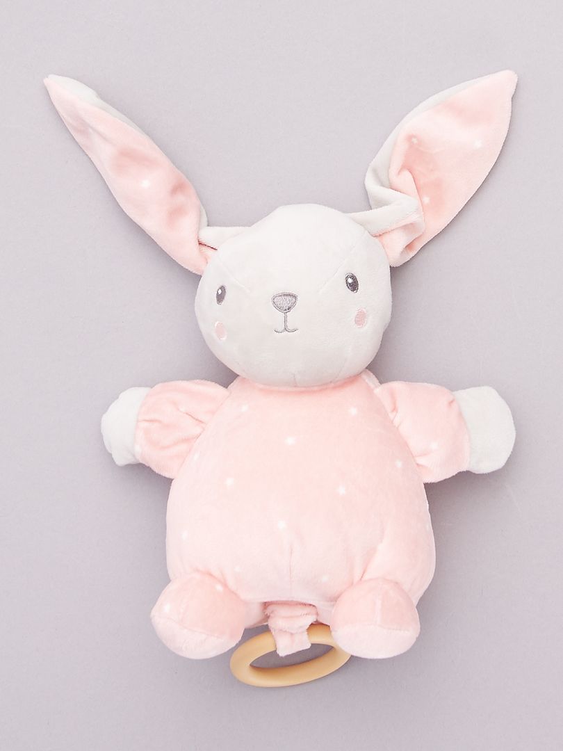Peluche de conejo musical - Rosa