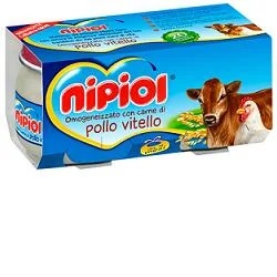NIPIOL Nipiol Aliment homogénéisé au veau et au poulet 2 x 80 g