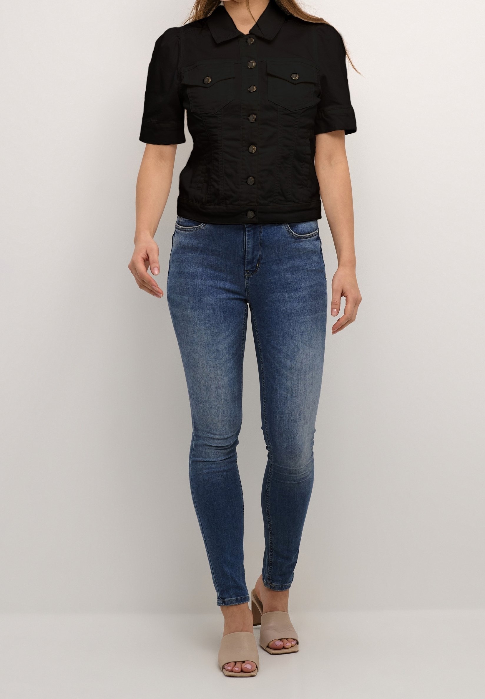 Jaqueta jeans Culture Denim - preta