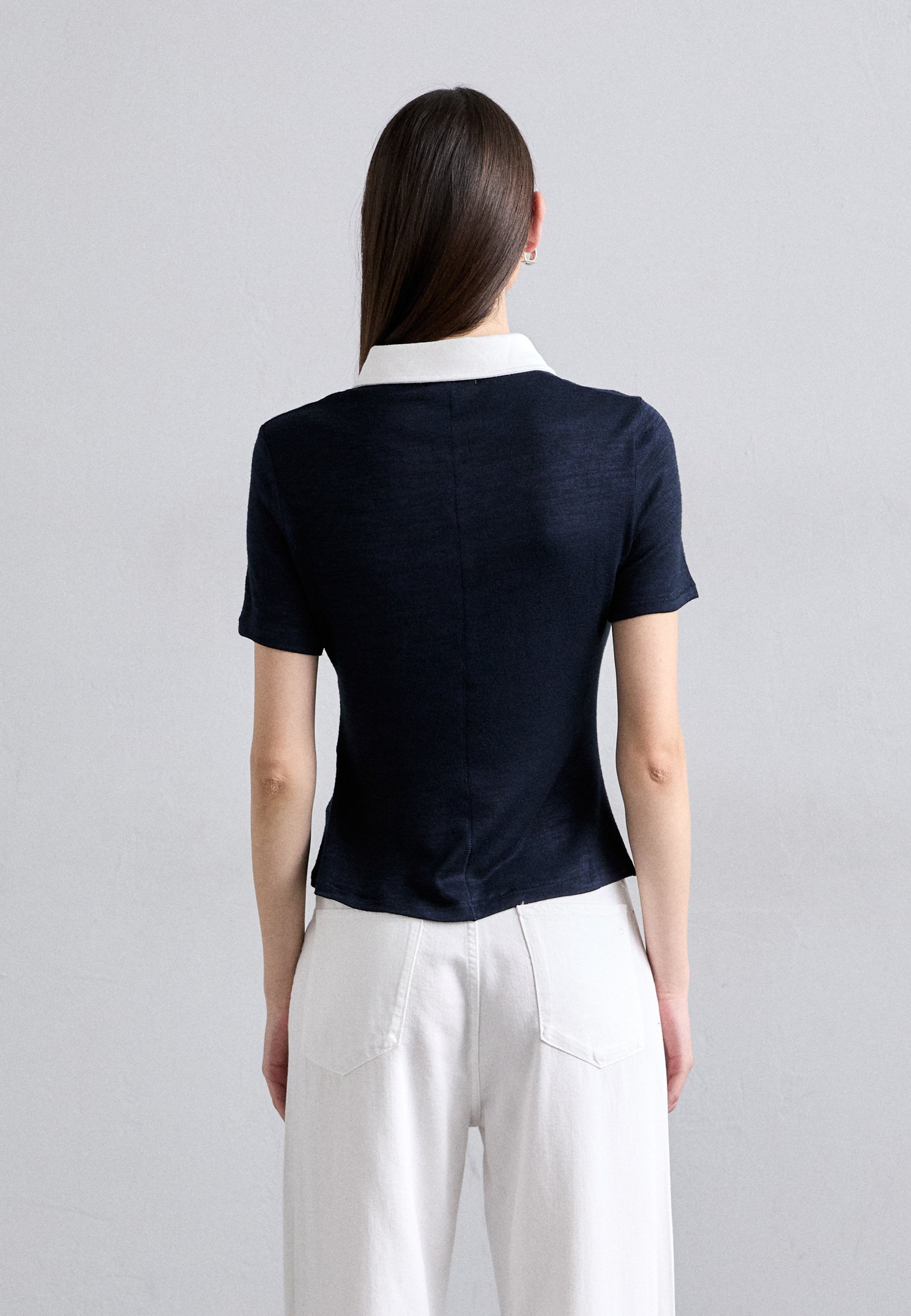 rag & bone THE BUTTON - Poloshirt - donkerblauw