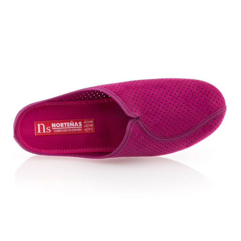 Pantuflas rosas para mujer