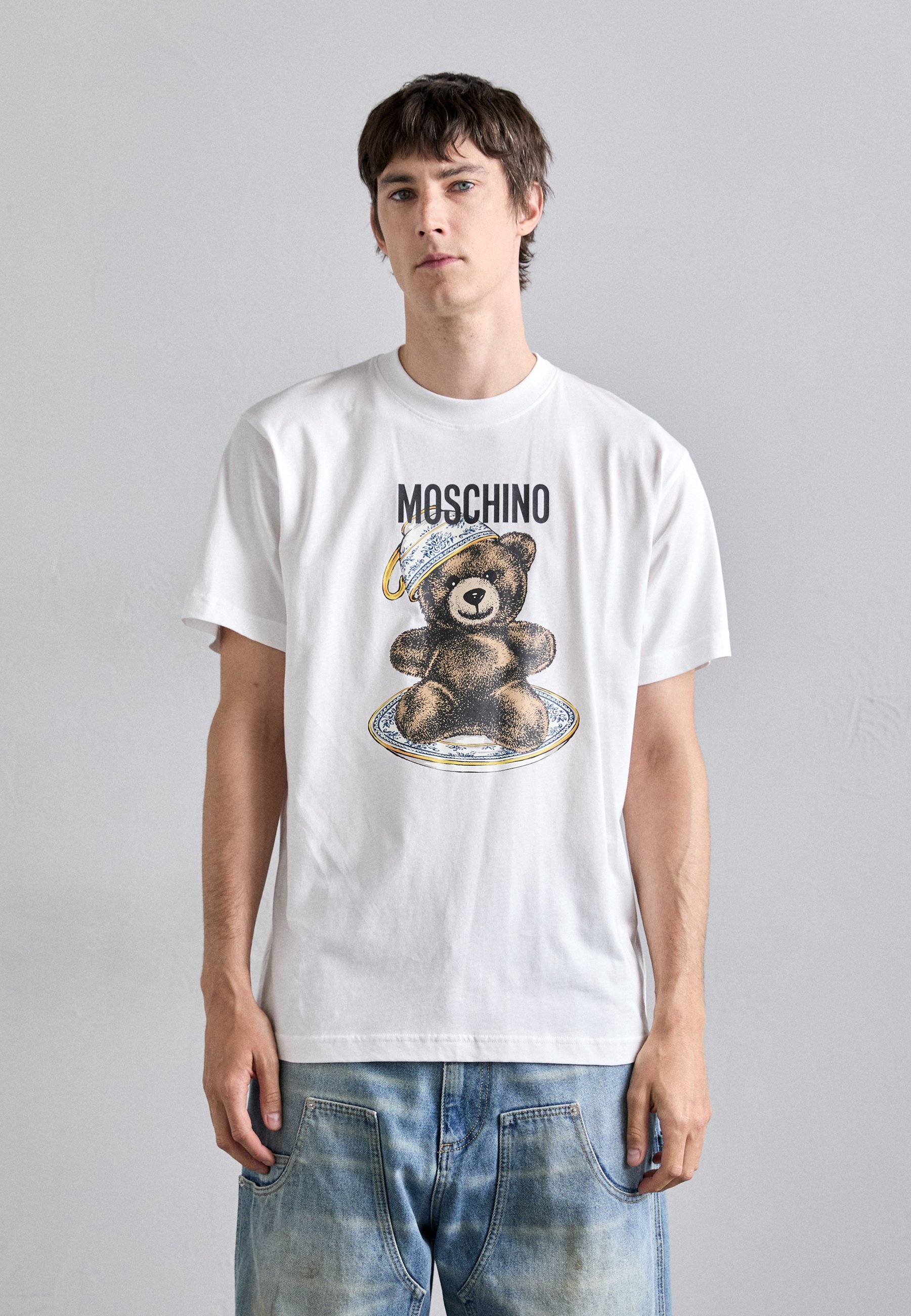 MOSCHINO TEDDY - T-shirt met print - wit