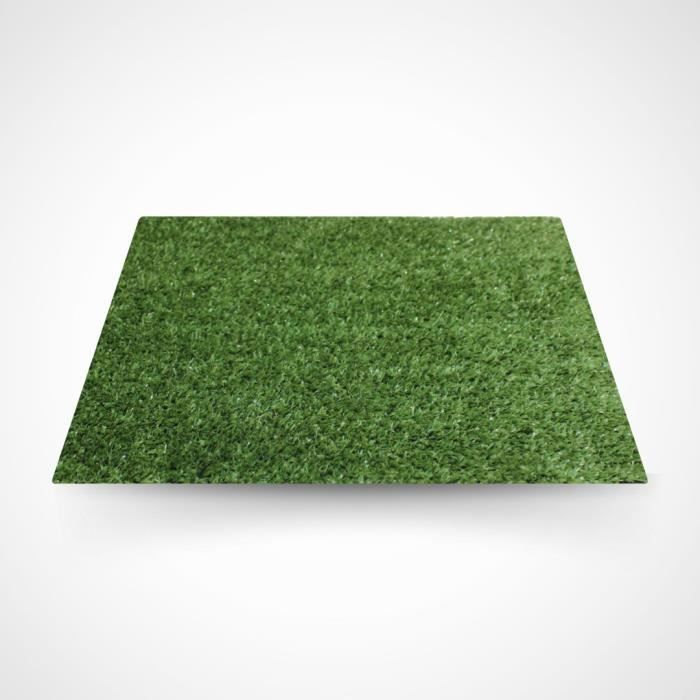 Césped sintético | 2 x 5 m (ancho x largo) | 7 mm de grosor | Liso | Esponjoso | Jardín exterior | Tipo alfombra