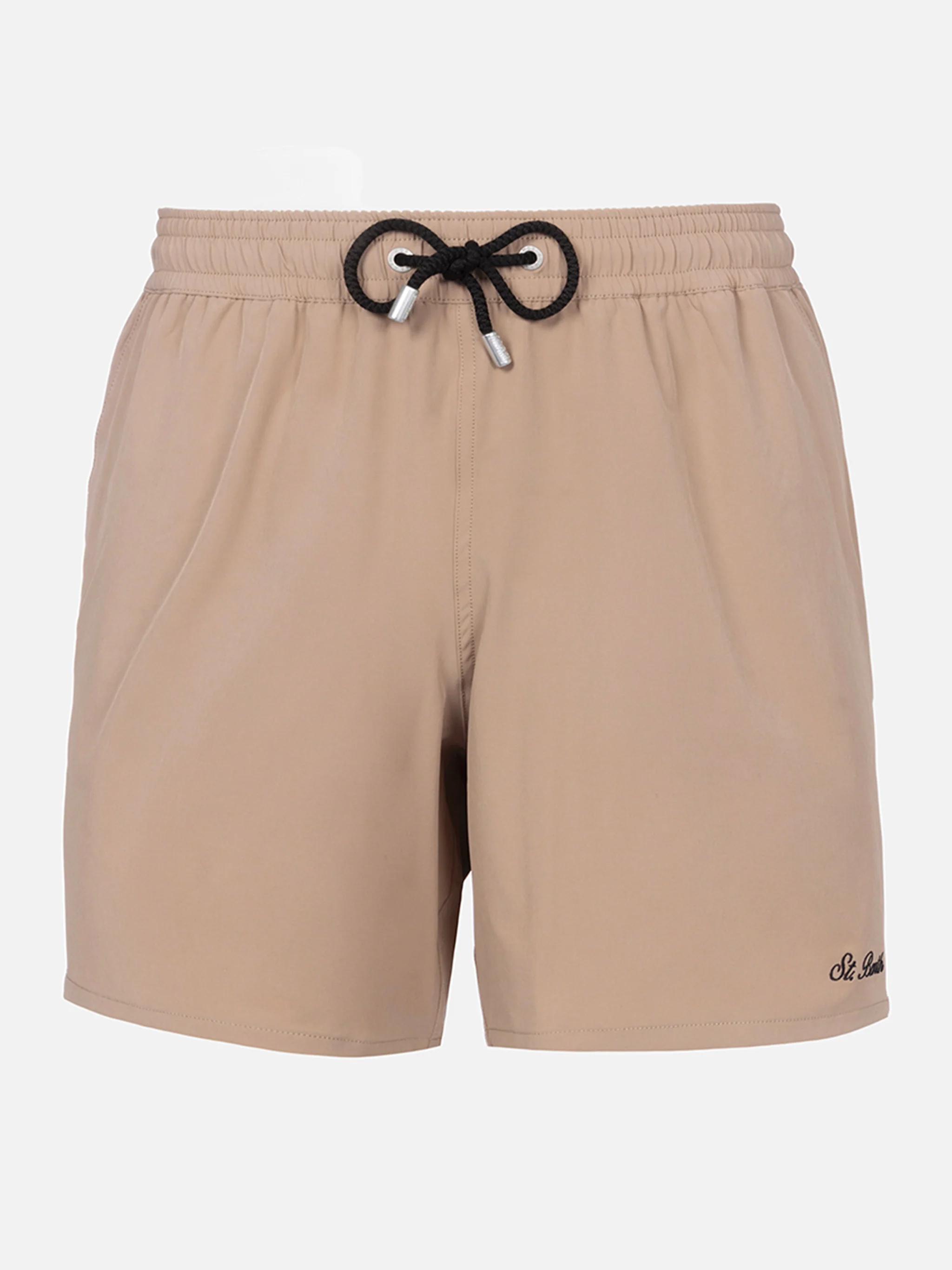 Klassiek stretch comfortabel beige kostuum