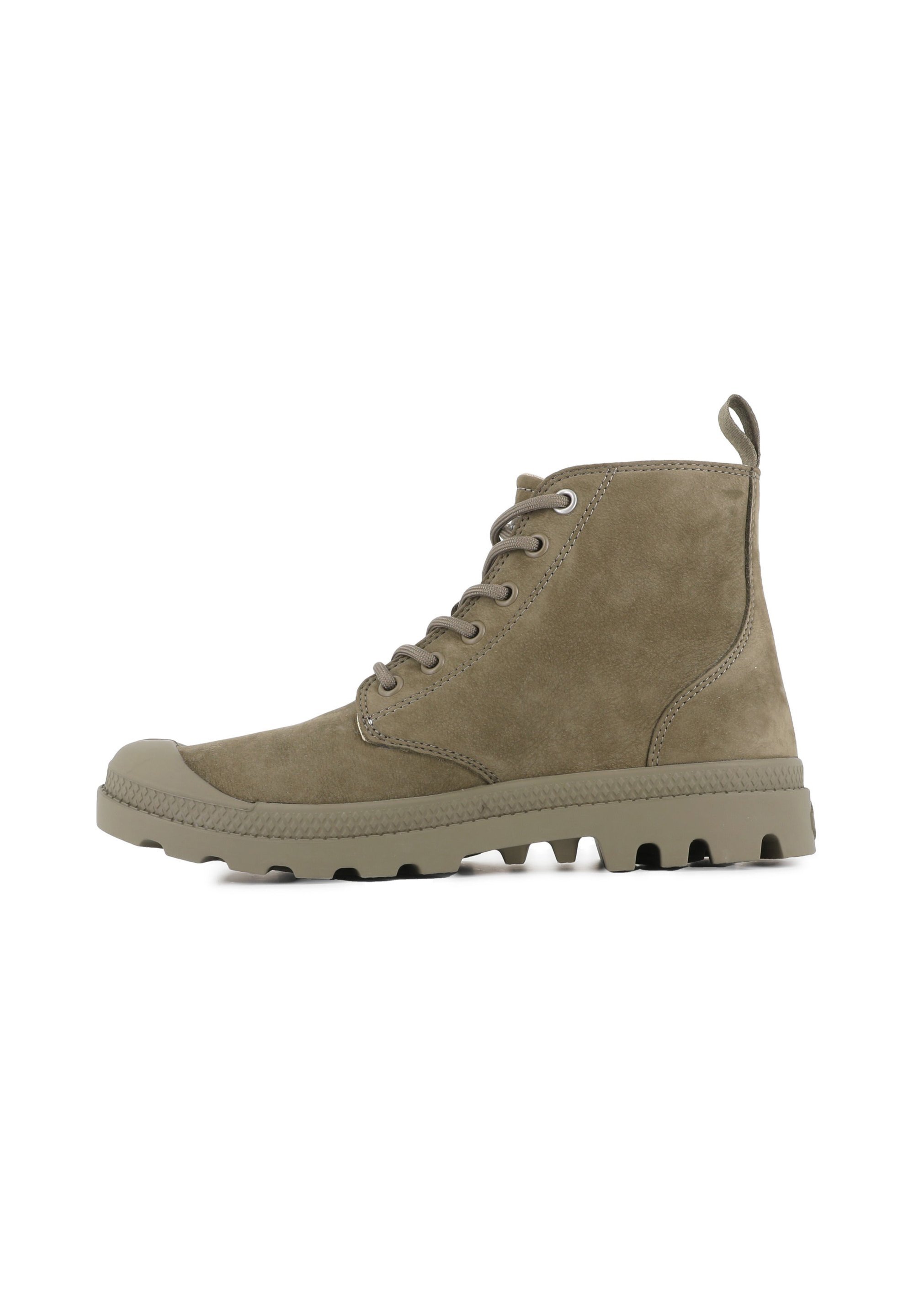Palladium PAMPA - Enkellaarsjes met vetersluiting - donkergroen