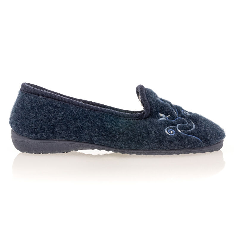 Pantoufles Femme Bleu