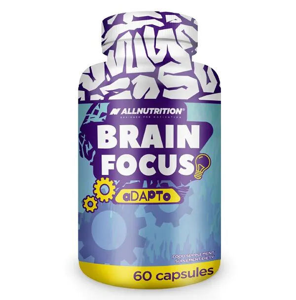 Allnutrition Brain Focus, Suplement diety na poprawę koncentracji, Kapsułki