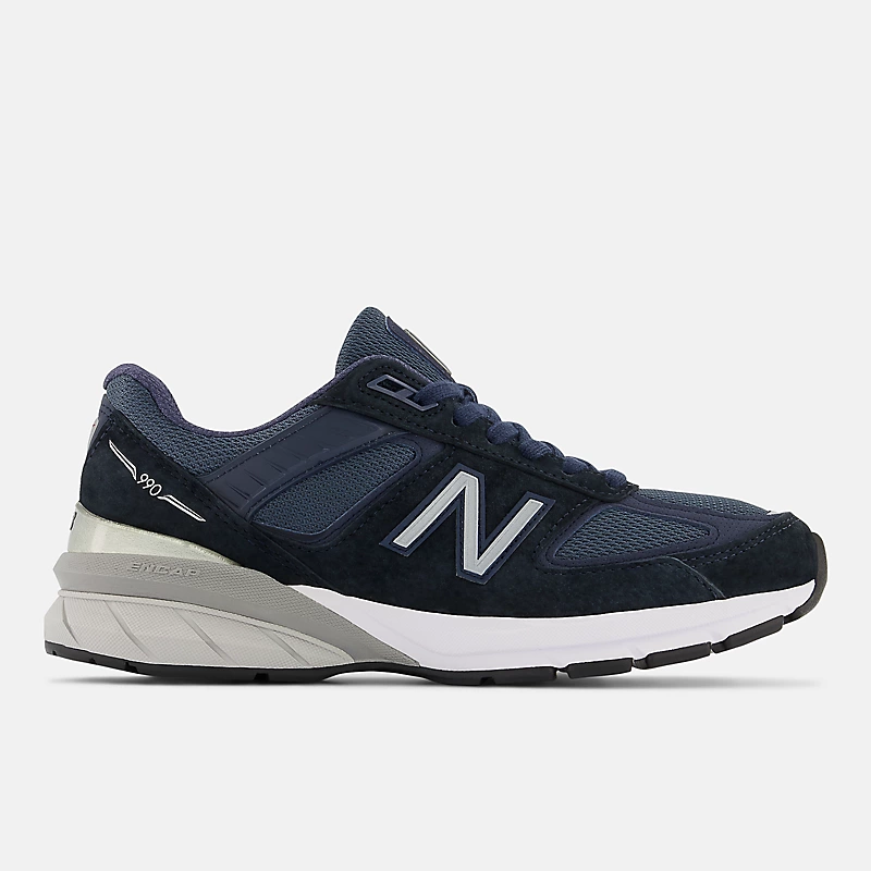 Gemaakt in de VS: 990v5 Core herenschoenen - Marineblauw met zilver