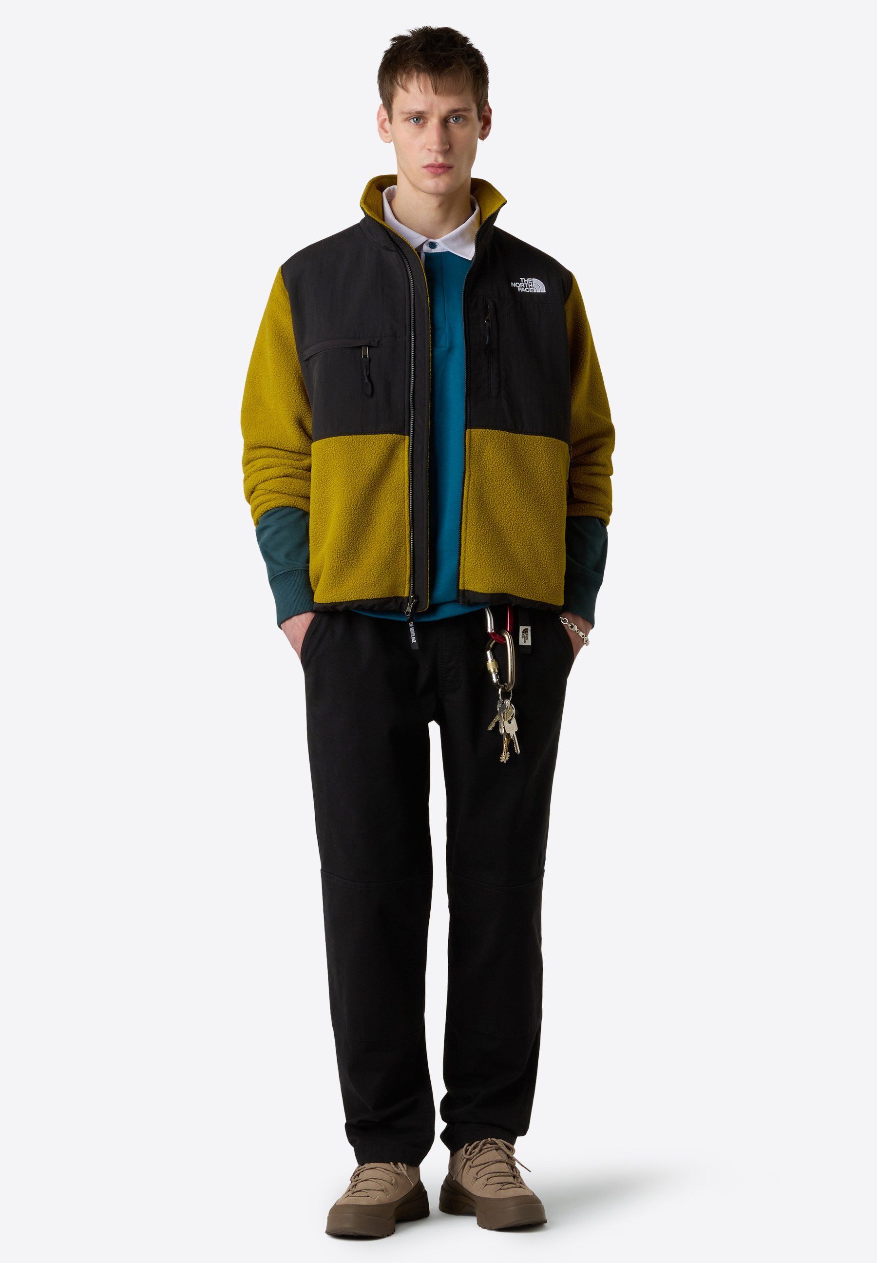 Giacca The North Face M RETRO DENALI - Giacca in pile - colore nero senape scuro tnf