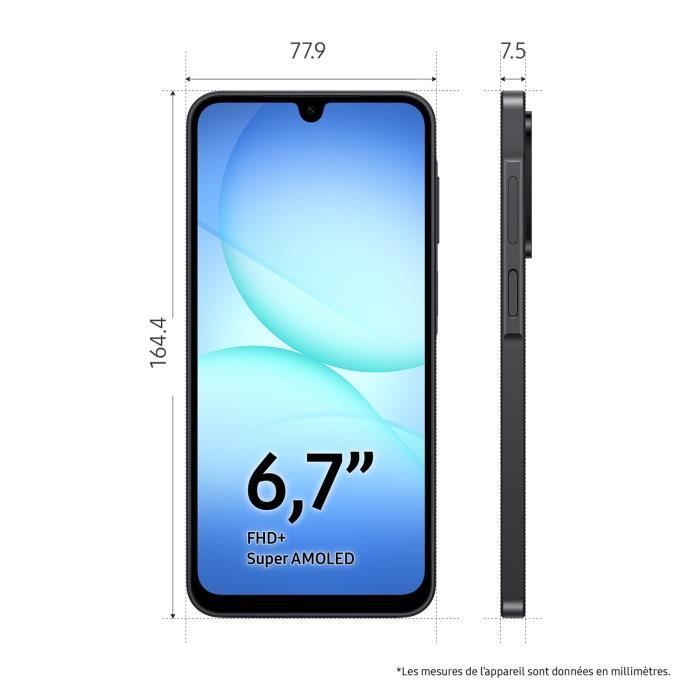 SAMSUNG Galaxy A17 Smartphone 128 Go Noir - Version Française