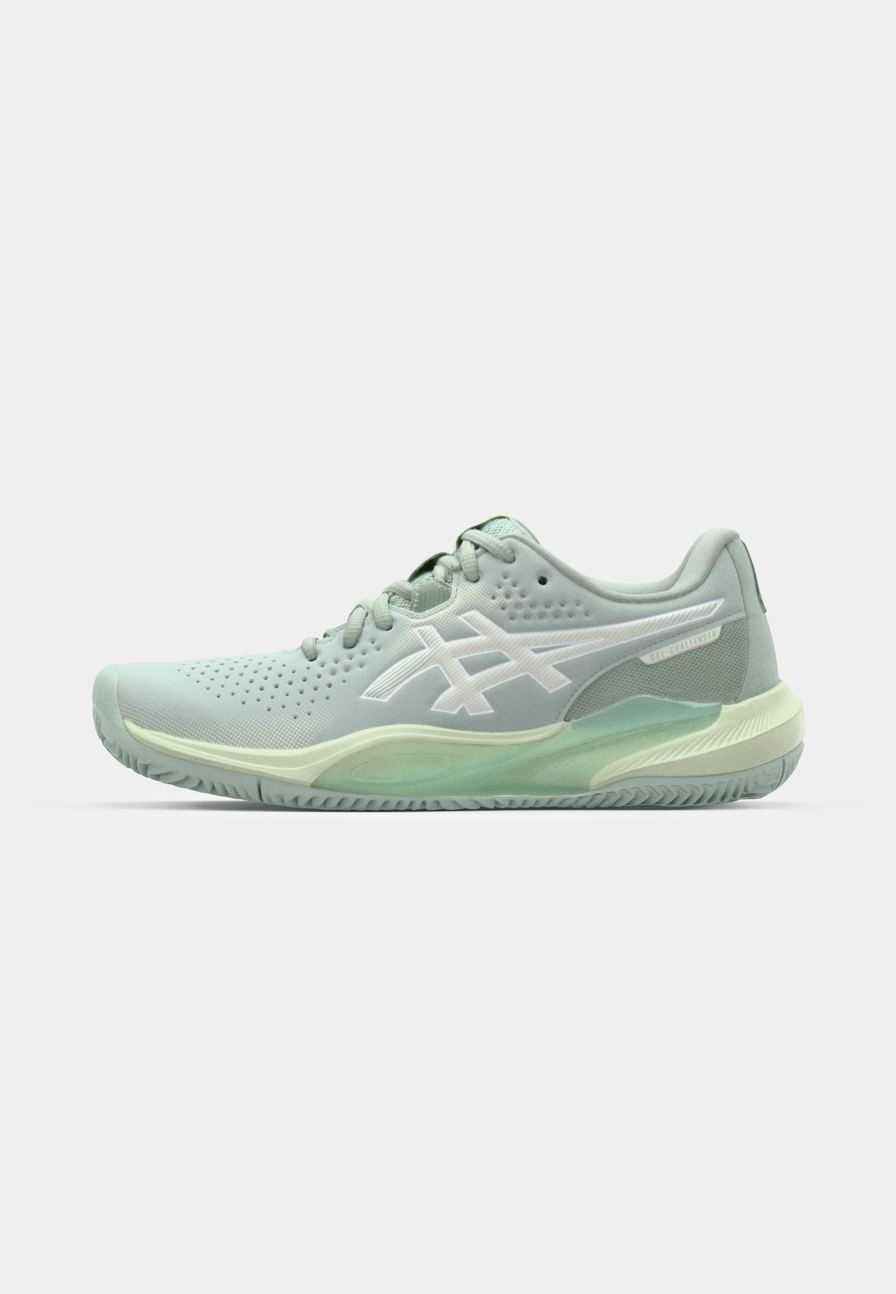 ASICS GEL CHALLENGER 15 CLAY - Tennisschoenen voor gravelbanen - lichen rock/whisper green