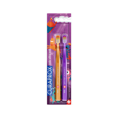 Curaprox Duo Ultra Soft lasten hammasharjat, supersankarit, 2 kpl