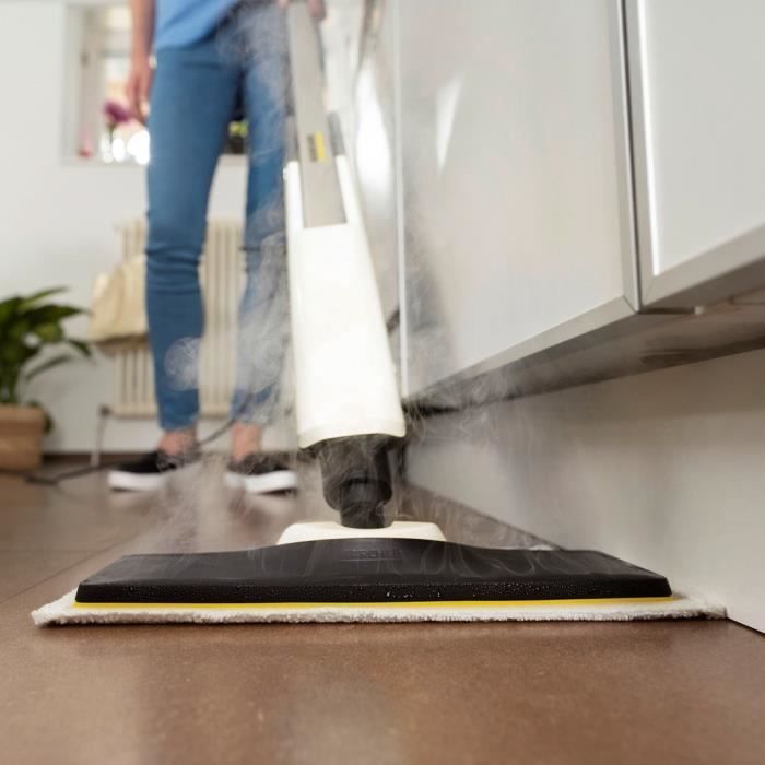 KARCHER SC 2 Limpiador vertical Easy Fix - Mopa de vapor - 1600 W - Calentamiento en 30 segundos - Limpia 50 m² - Elimina hasta el 99,9 % de los virus