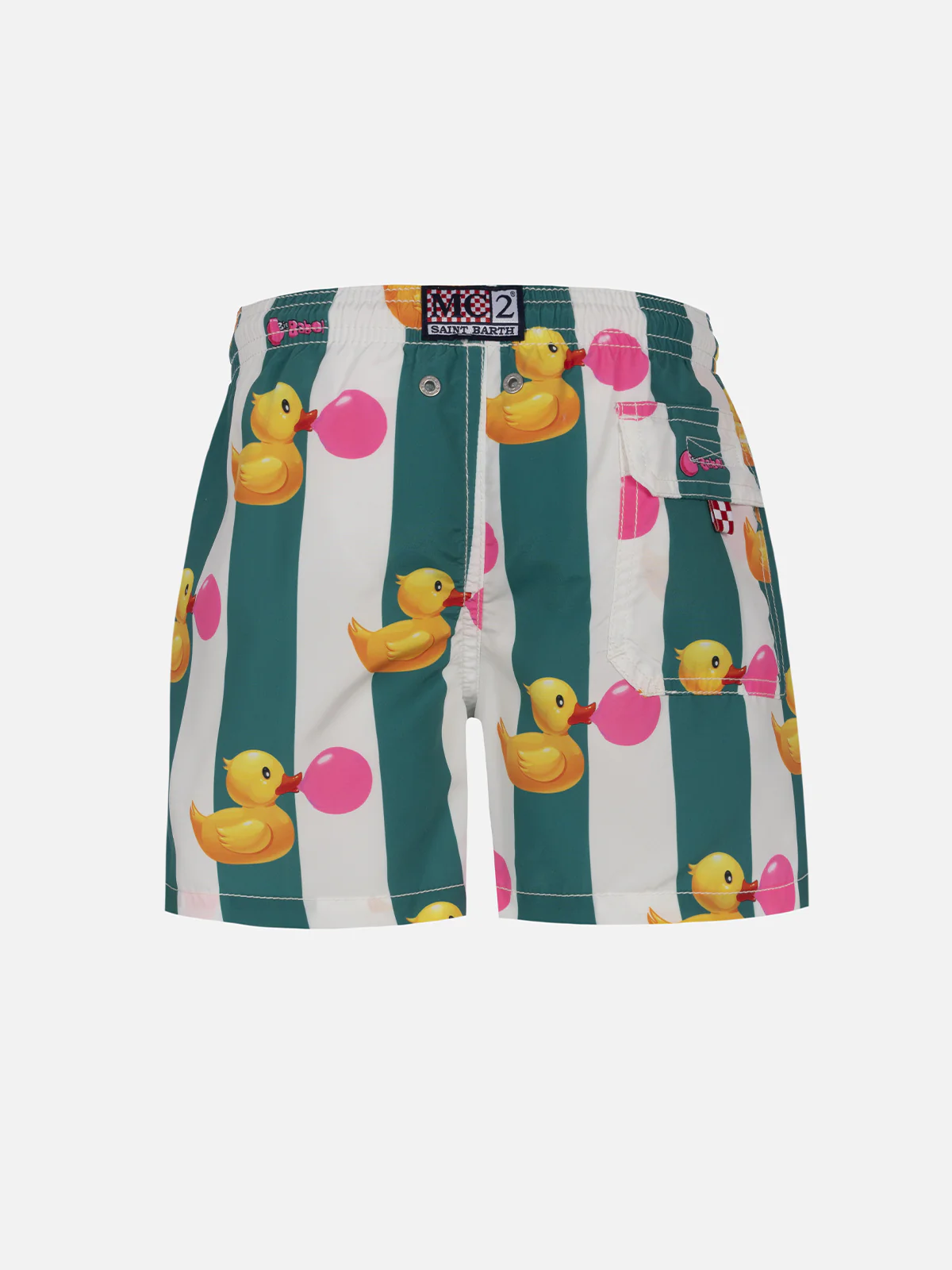 Costume da bagno Jean da bambino lunghezza media con stampa Big Babol