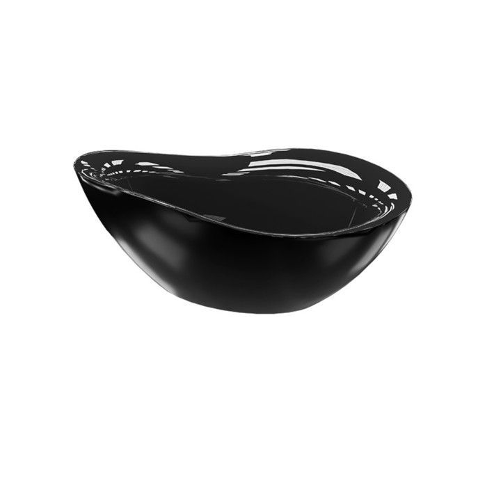 LAVITA Reus Black 1800 freestanding bathtub 180x89x73 cm acrylic | Rectangular bathtubs | Modern | 214 L | Black