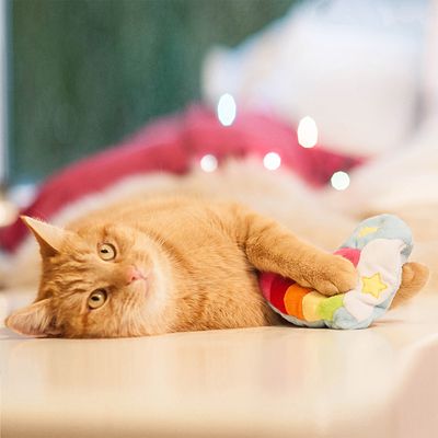 Giocattolo per gatti Aumüller a forma di cuore arcobaleno