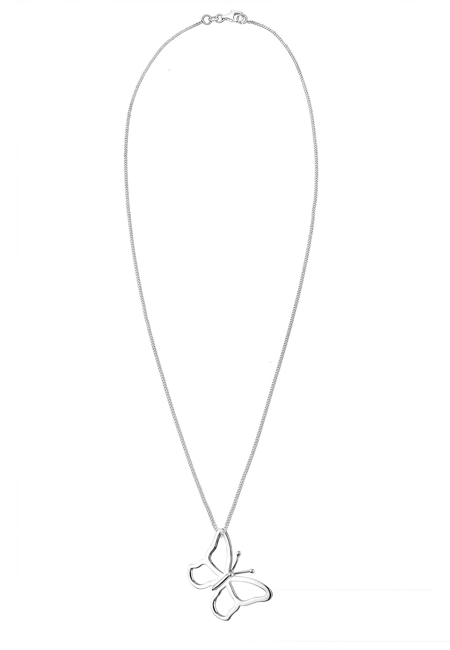 Elli Femmes Pendentif Papillon Filigrane en Argent Sterling 925