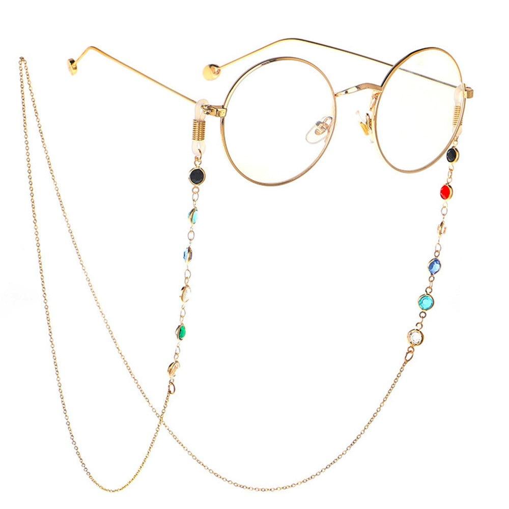 Stück Brillenkette für Damen und Herren, 75 cm, Edelstahl, Sonnenbrillen-Halskette, Brillenband