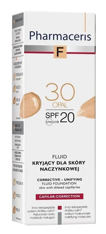 Pharmaceris F Fluid kryjący do cery naczynkowej 30 Opal