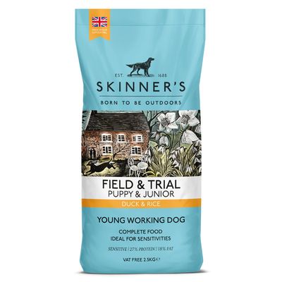 Ξηρά τροφή για σκύλους Skinner's Field & Trial Puppy με πάπια και ρύζι