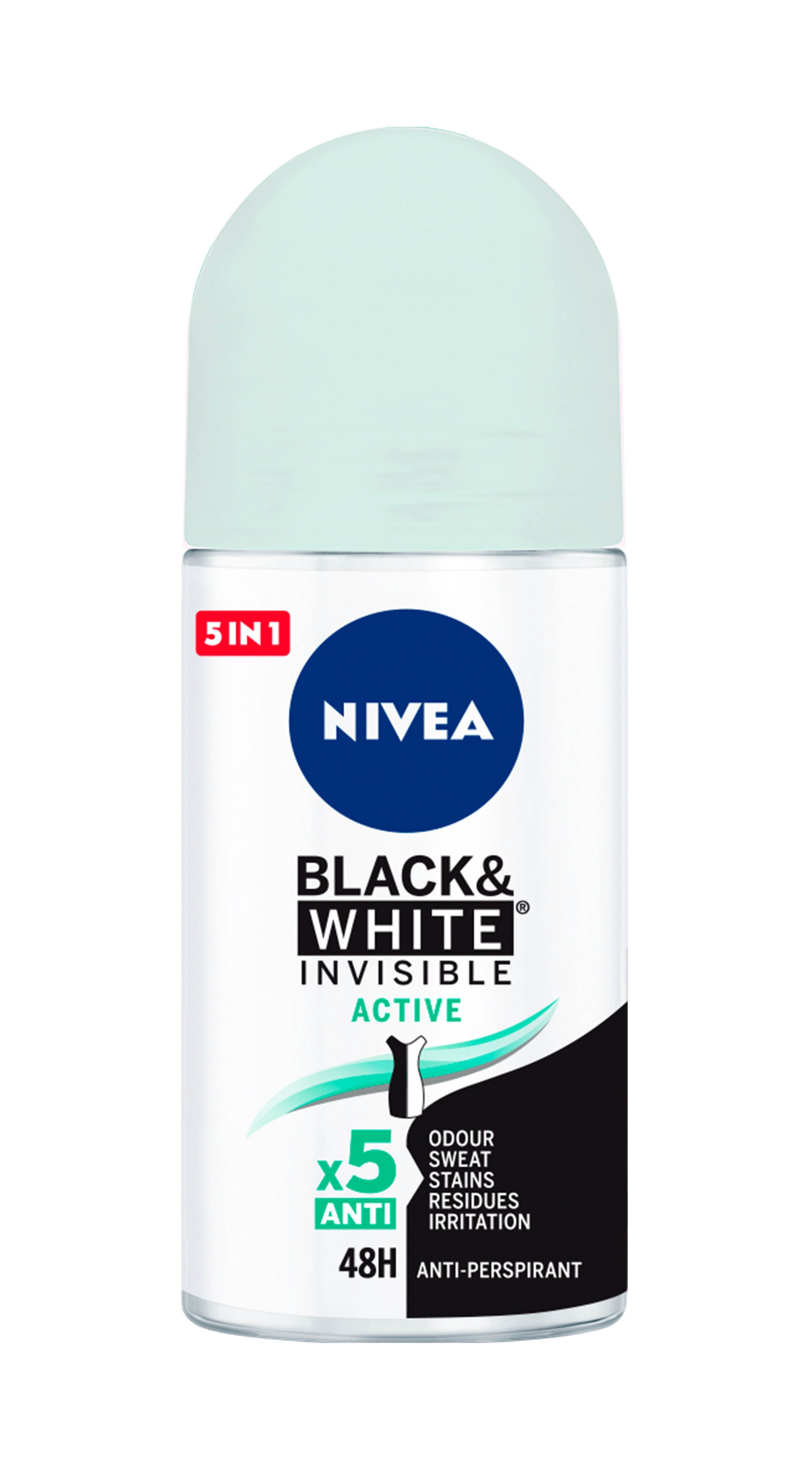 Invisible For Black & White aktivni roll-on dezodorans