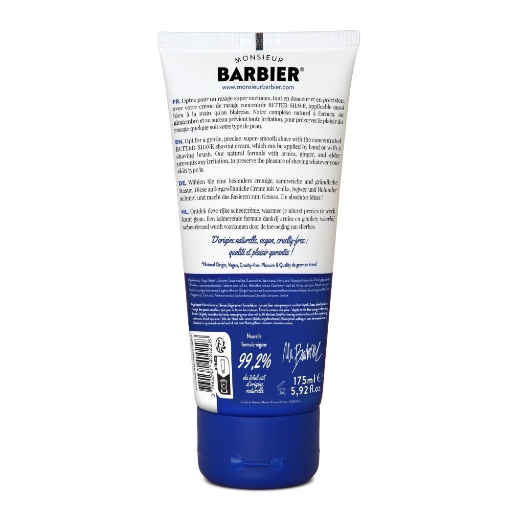 Monsieur Barbier Crème de rasage - BETTER-SHAVE