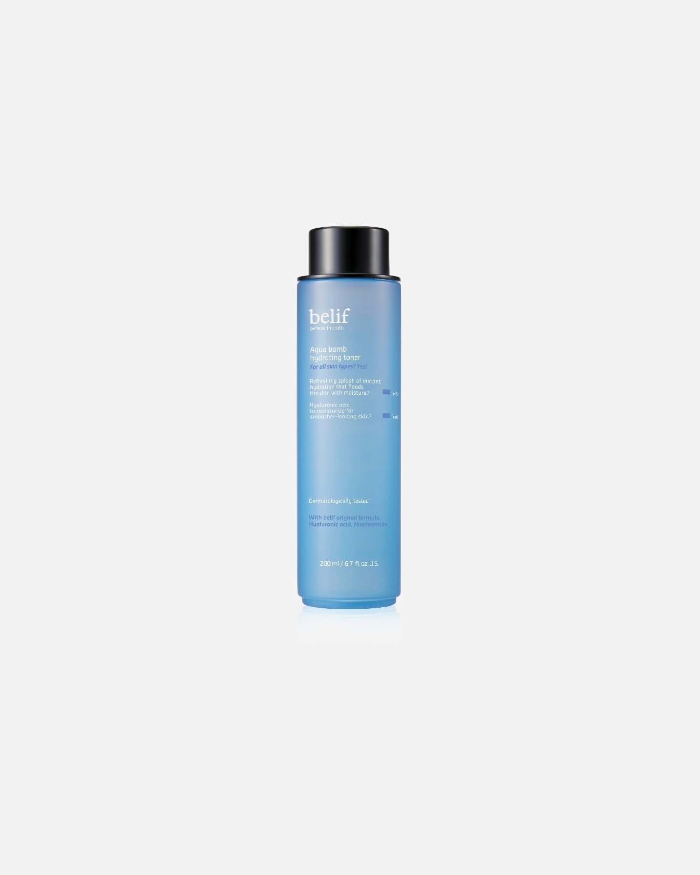 belif Aqua Bomb mitrinošais sejas toneris 2,5 - 200 ml